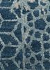 tattvam blue wool and bamboo silk hand knotted Rug - CloseUp